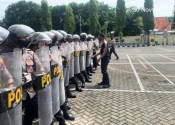 Wujudkan SDM Unggul, Polres Situbondo Gelar Latihan Dalmas