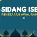 Penetapan sidang Isbat