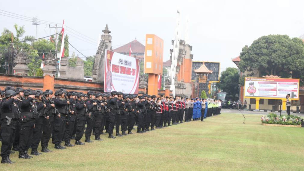 Operasi Puri Agung POLRI menggelar latihan praoperasi (Latpraops) untuk pengamanan High-Level Forum on Multi-Stakeholders Partnerships (HLF MSP) dan Indonesia-Africa Forum (IAF) ke-2