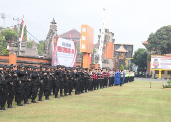 Operasi Puri Agung POLRI menggelar latihan praoperasi (Latpraops) untuk pengamanan High-Level Forum on Multi-Stakeholders Partnerships (HLF MSP) dan Indonesia-Africa Forum (IAF) ke-2