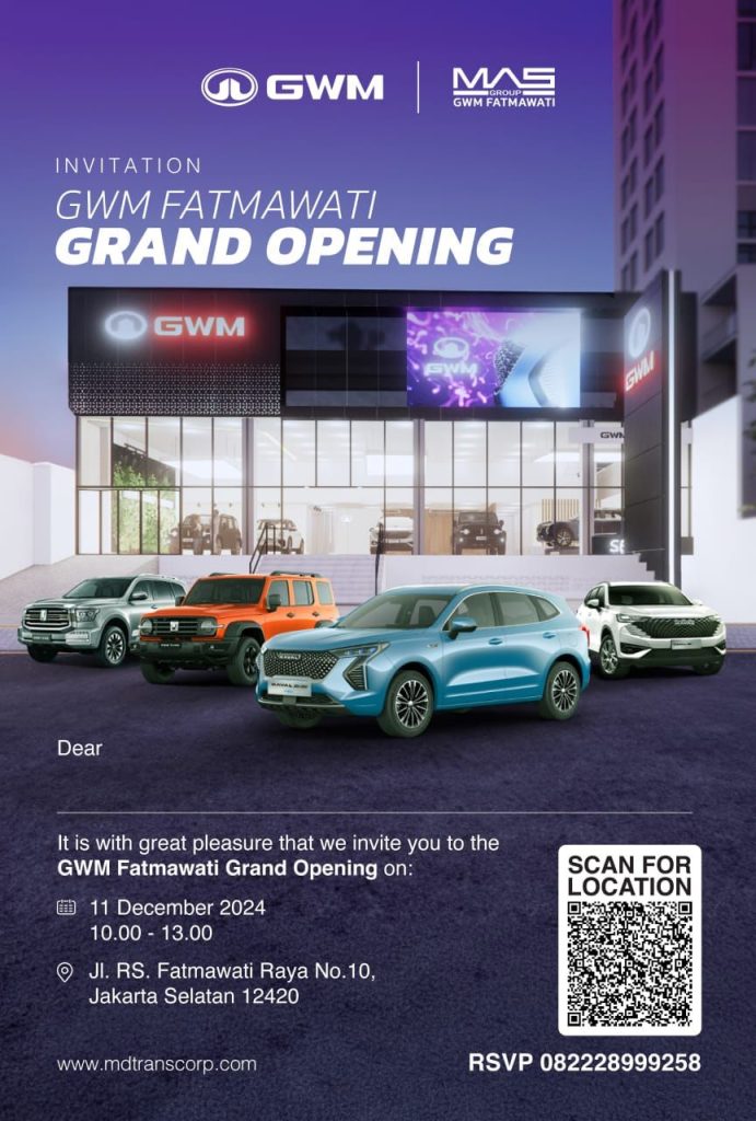 Grand Opening Showroom GWM Fatmawati