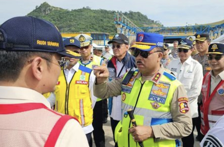 Kakorlantas Hari Ini Pantau Jalur Mudik Bakauheni-Merak Jelang Operasi Ketupat 2026